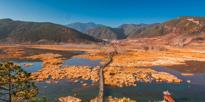 凉山彝族自治州盐源县泸沽湖风景区草海