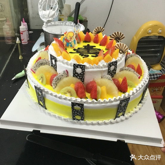 幸福熊猫生日蛋糕(千吉西饼店)