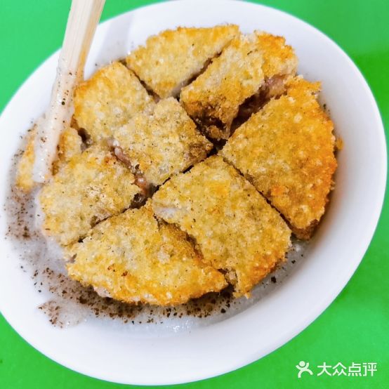 新桥胡机油炸粑稀饭