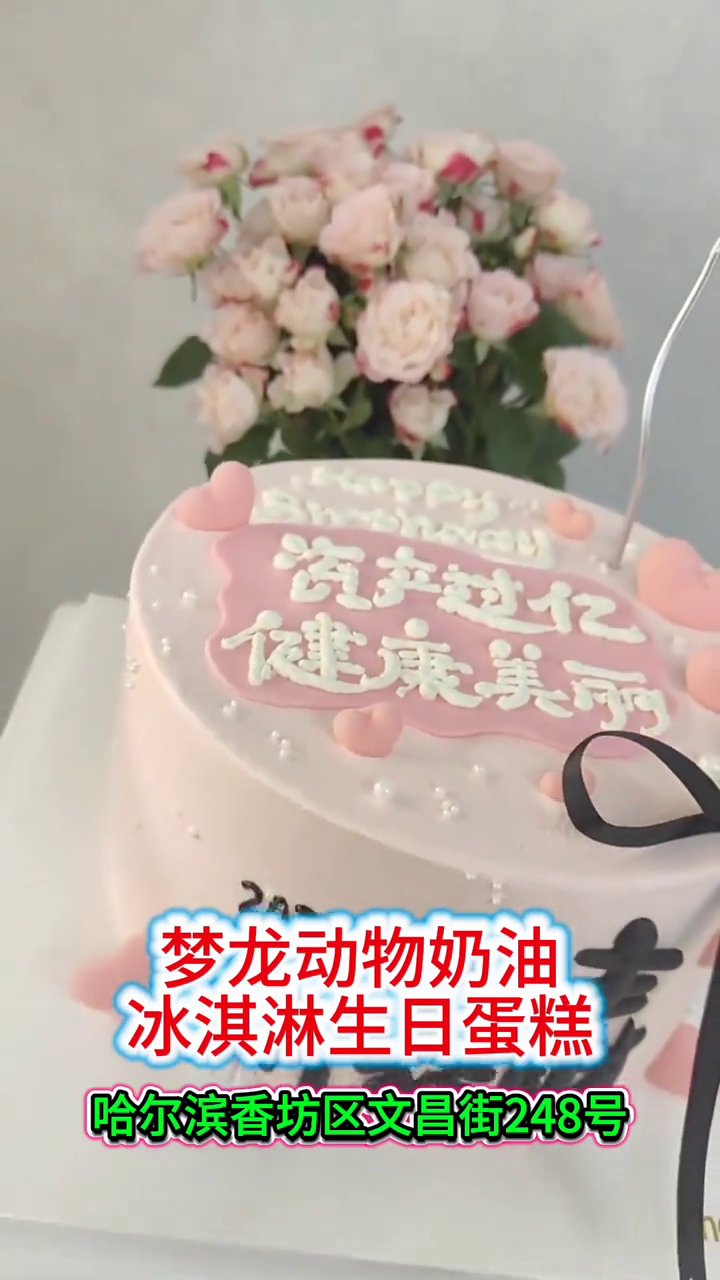 梦龙动物奶油冰淇淋生日蛋糕(西昌店)