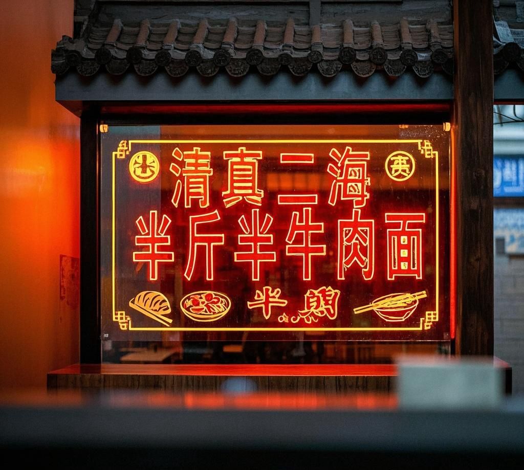 清真二海半斤半牛肉面