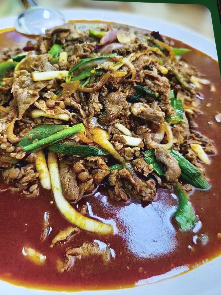 清真老马家炒肉片·木桶鱼