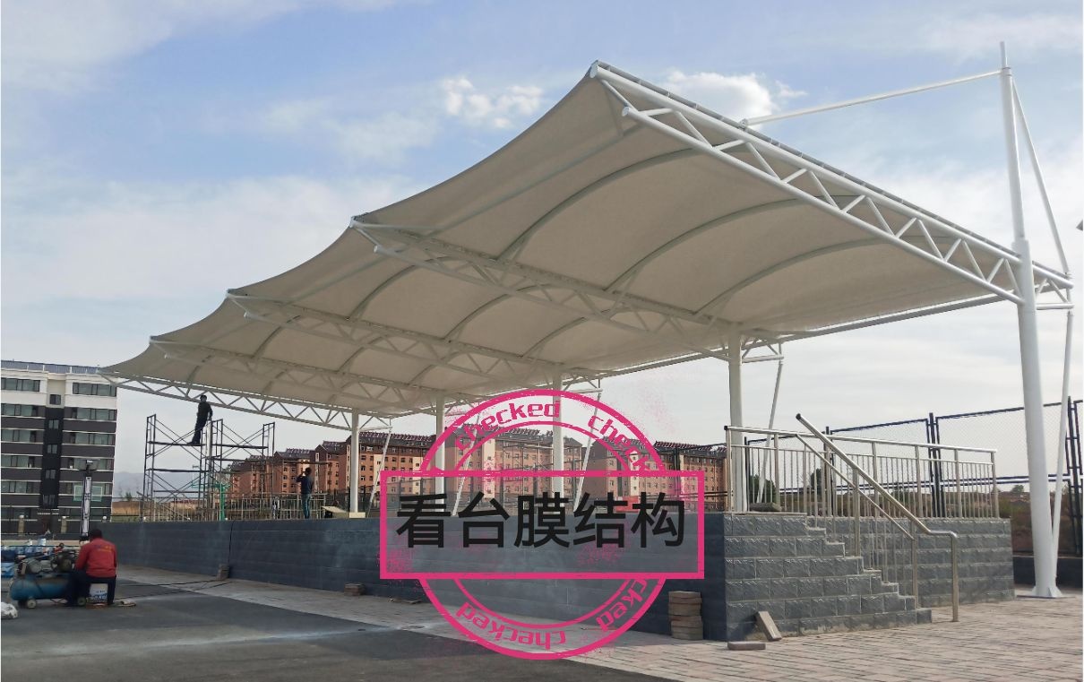 盛发活动推拉雨棚车棚膜结构