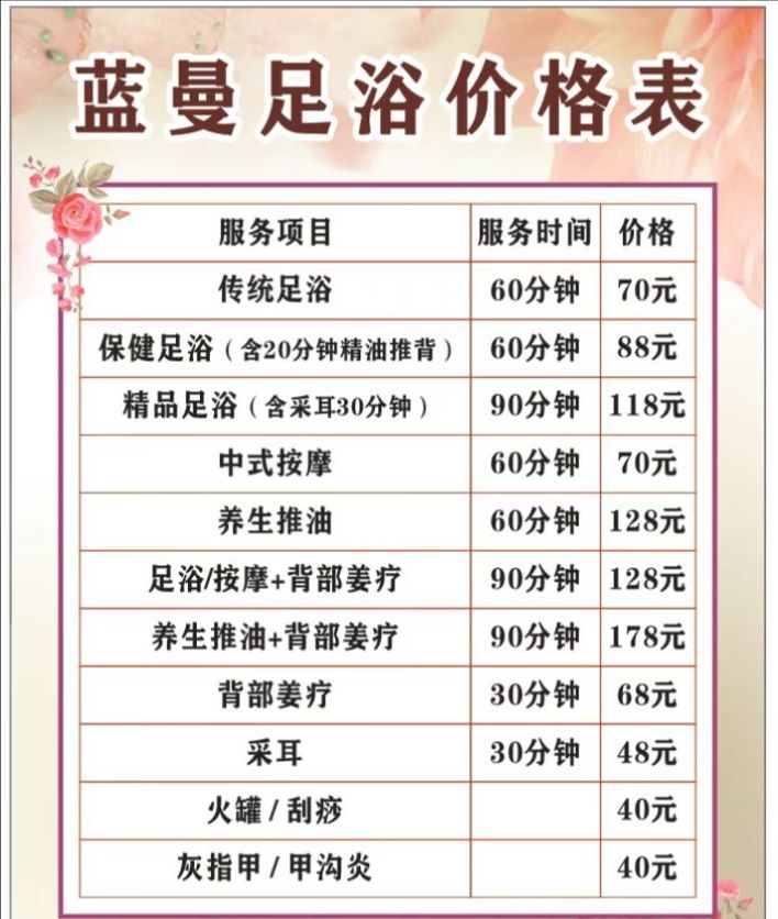 蓝曼足浴(怡景花园店)