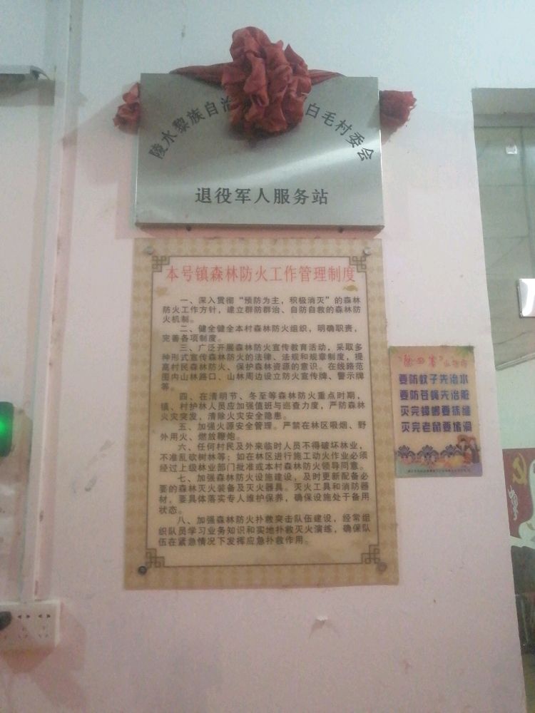 陵水黎族自治县本号镇白毛村委会退役军人服务站