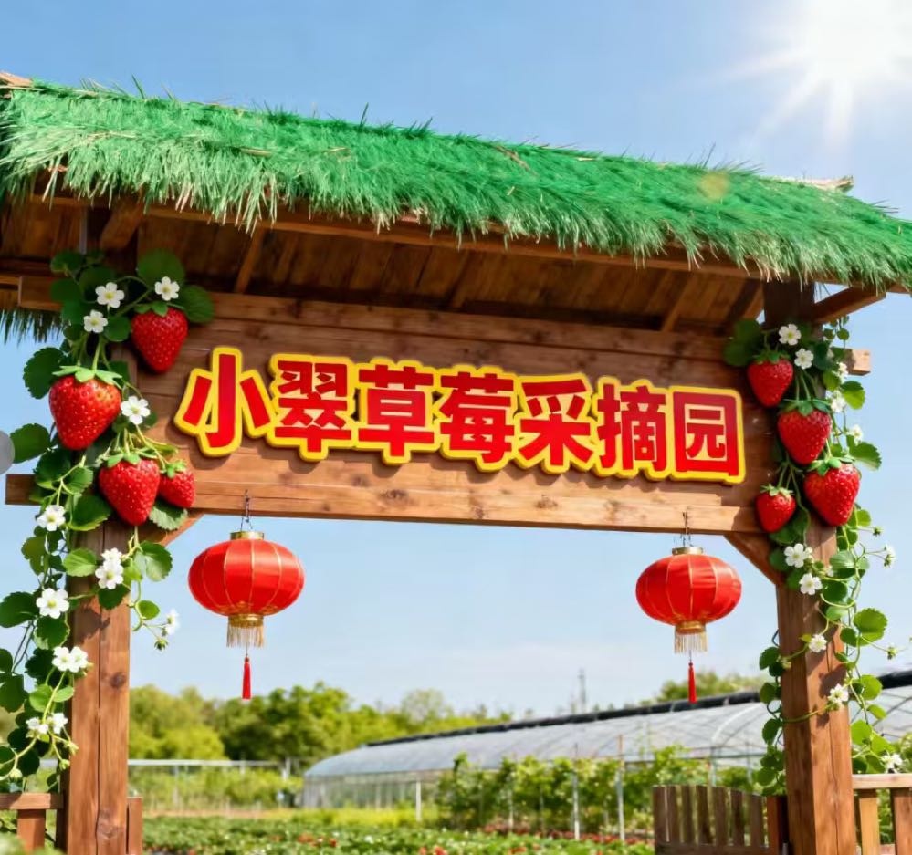小翠温泉草莓采摘园