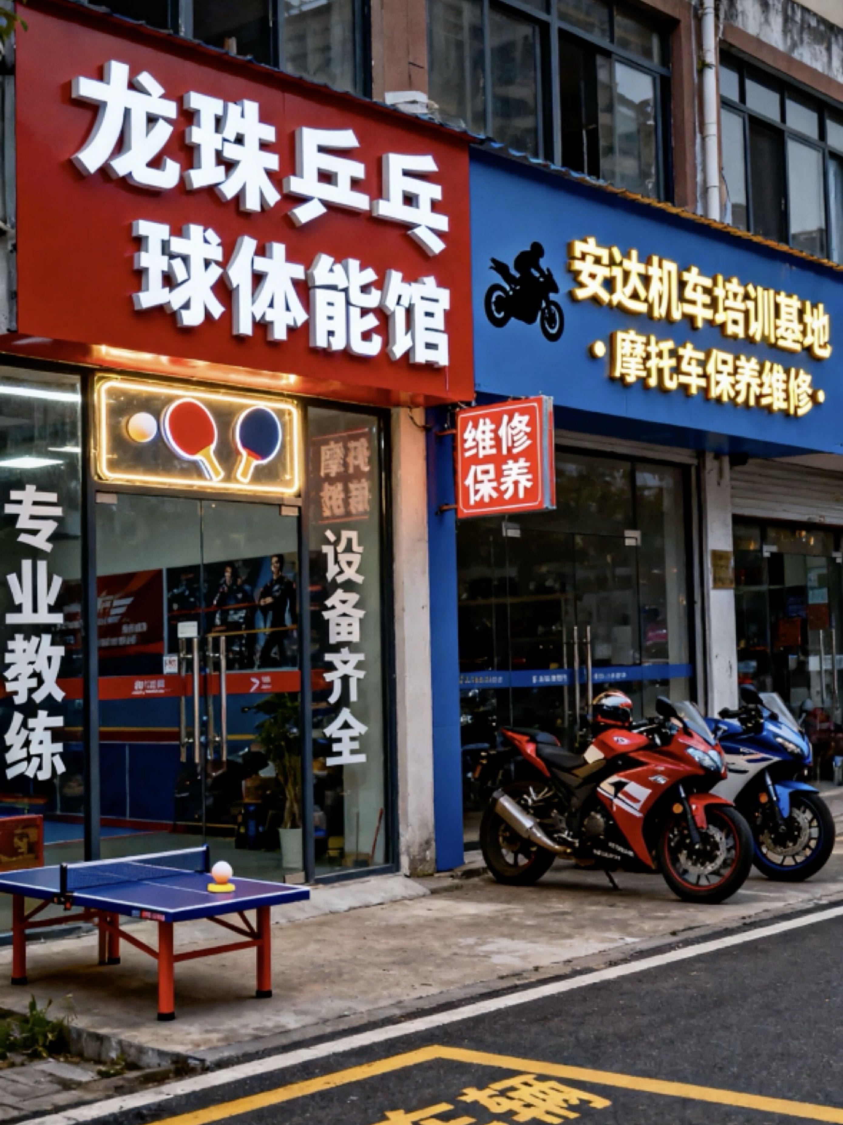 龙珠乒乓球体能馆
