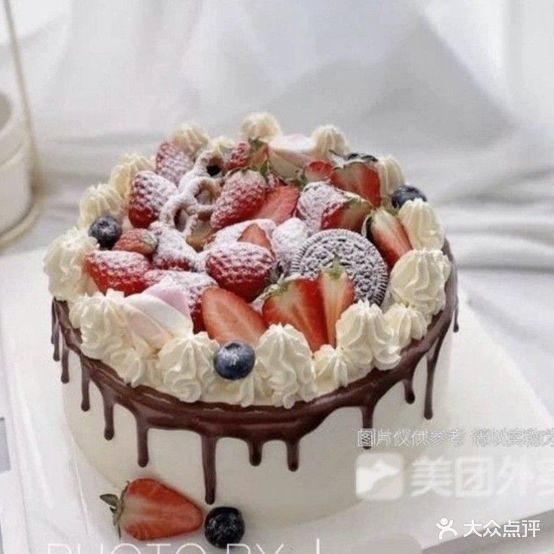 幸福熊猫生日蛋糕(微甜cake万达店)