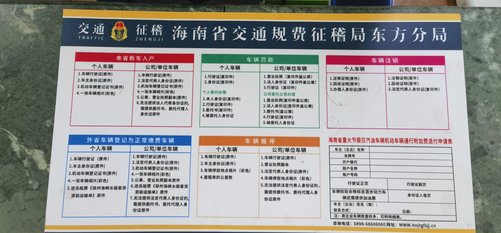 海南省交通规费征稽局东方分局