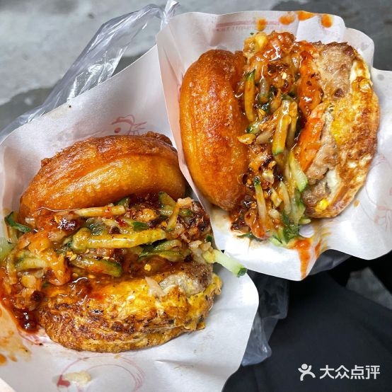 老巷口鸡蛋。汉堡