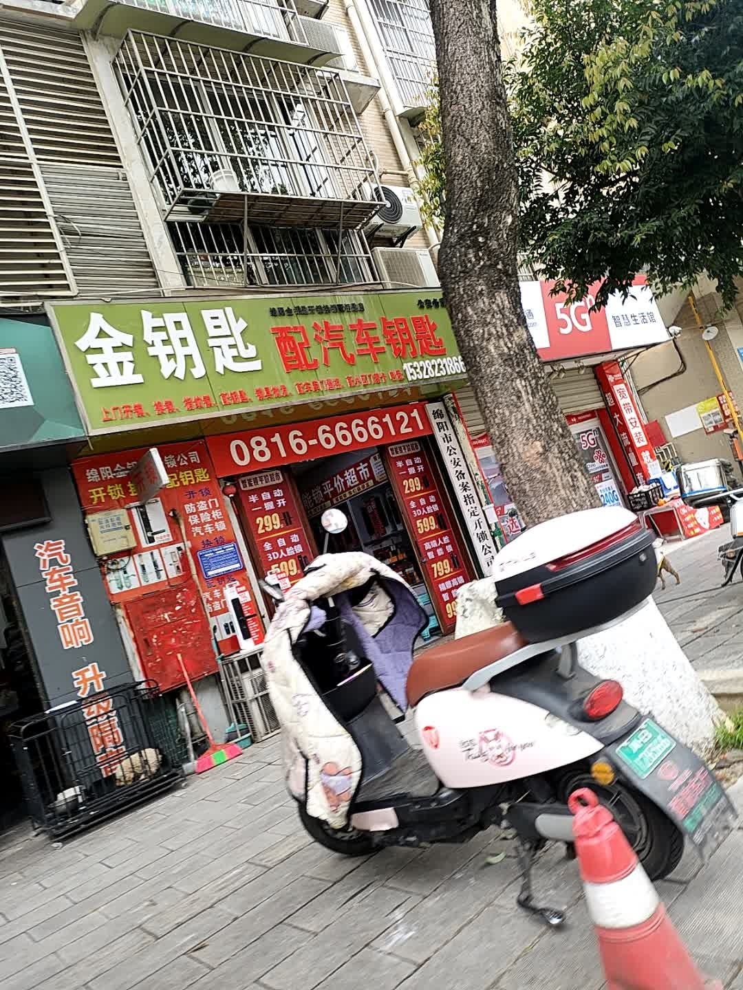 金钥匙开锁配汽车钥匙(西都生活广场店)