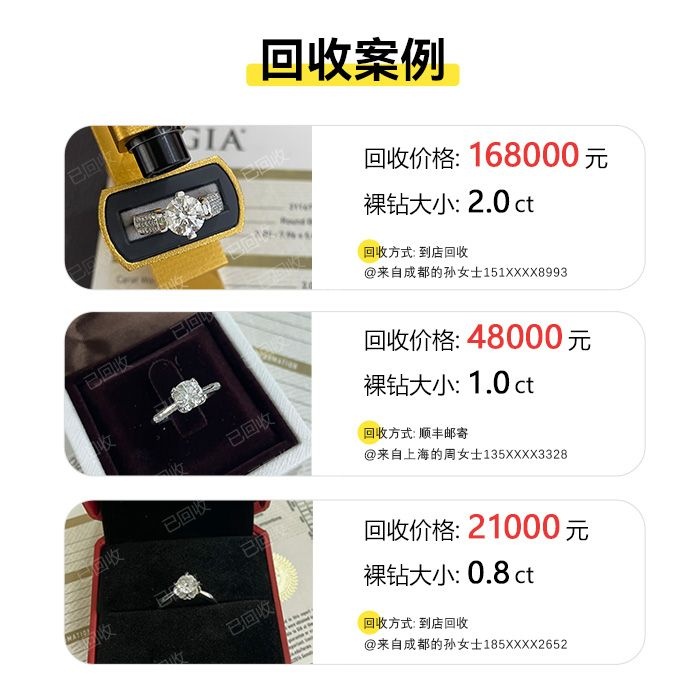 闲钻二手钻石钻戒回收(水贝店)