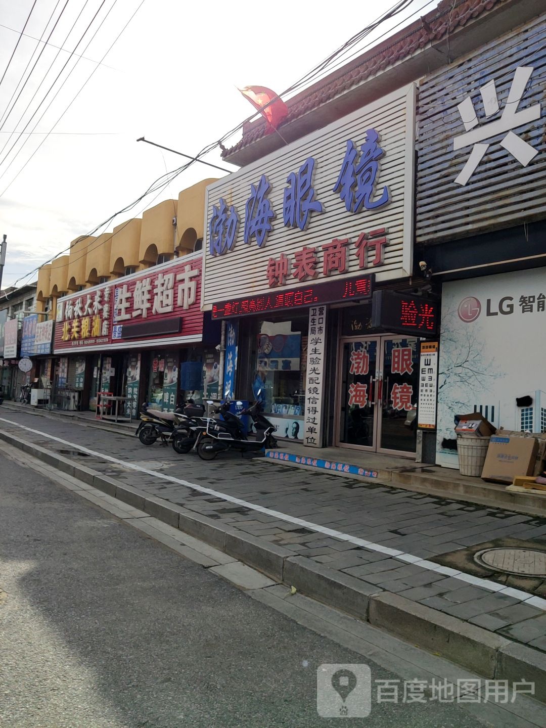渤海眼镜钟表商银行(赵世义皮肤性病门诊南)