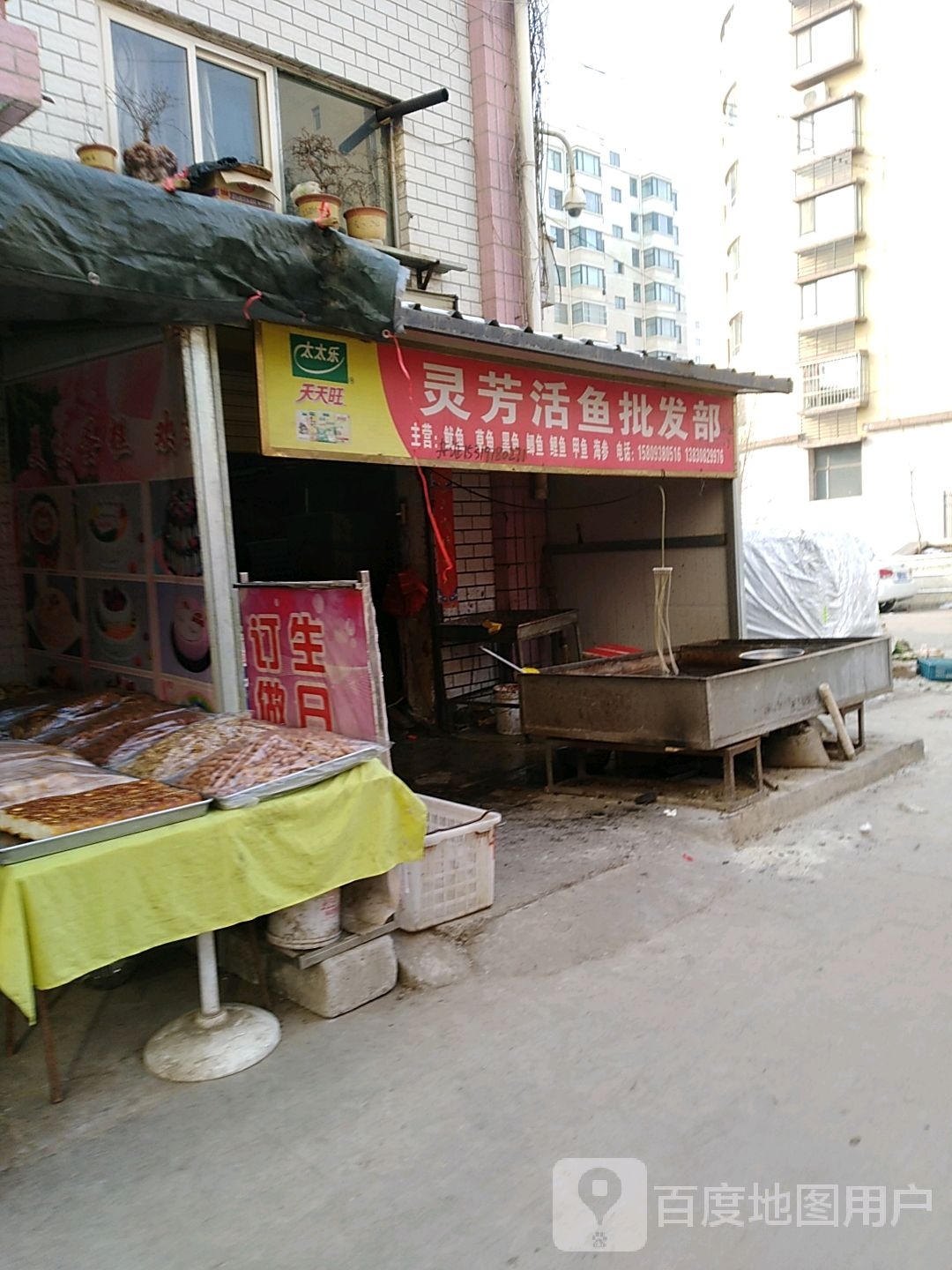灵芳活鱼批发部。