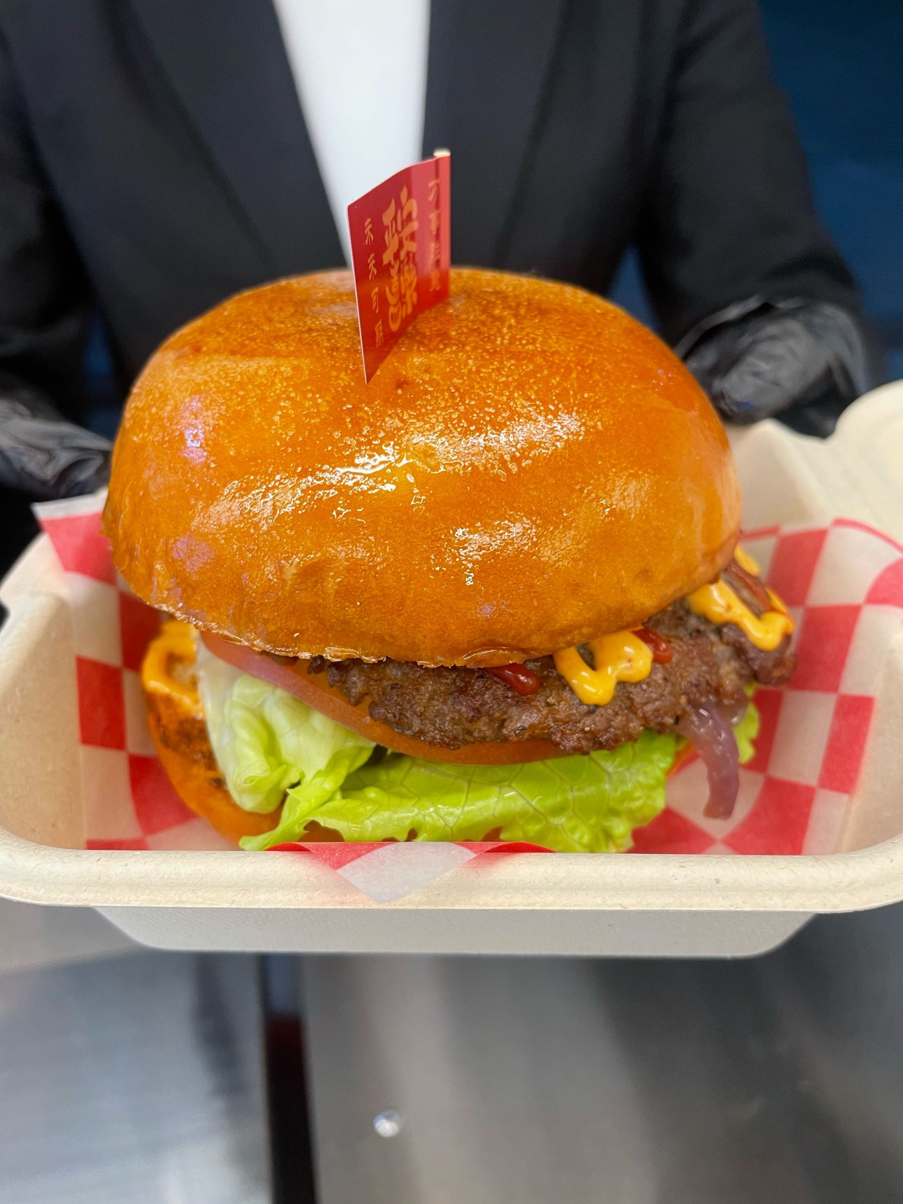百客牛肉汉堡