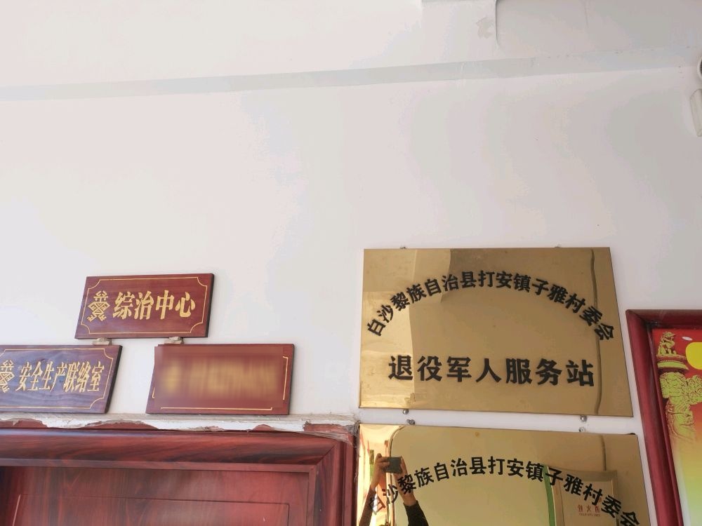 白沙黎族自治县打安镇子雅村委会退役军人服务站