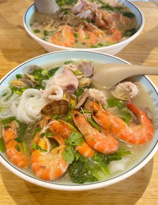 花心思海螺海鲜粉