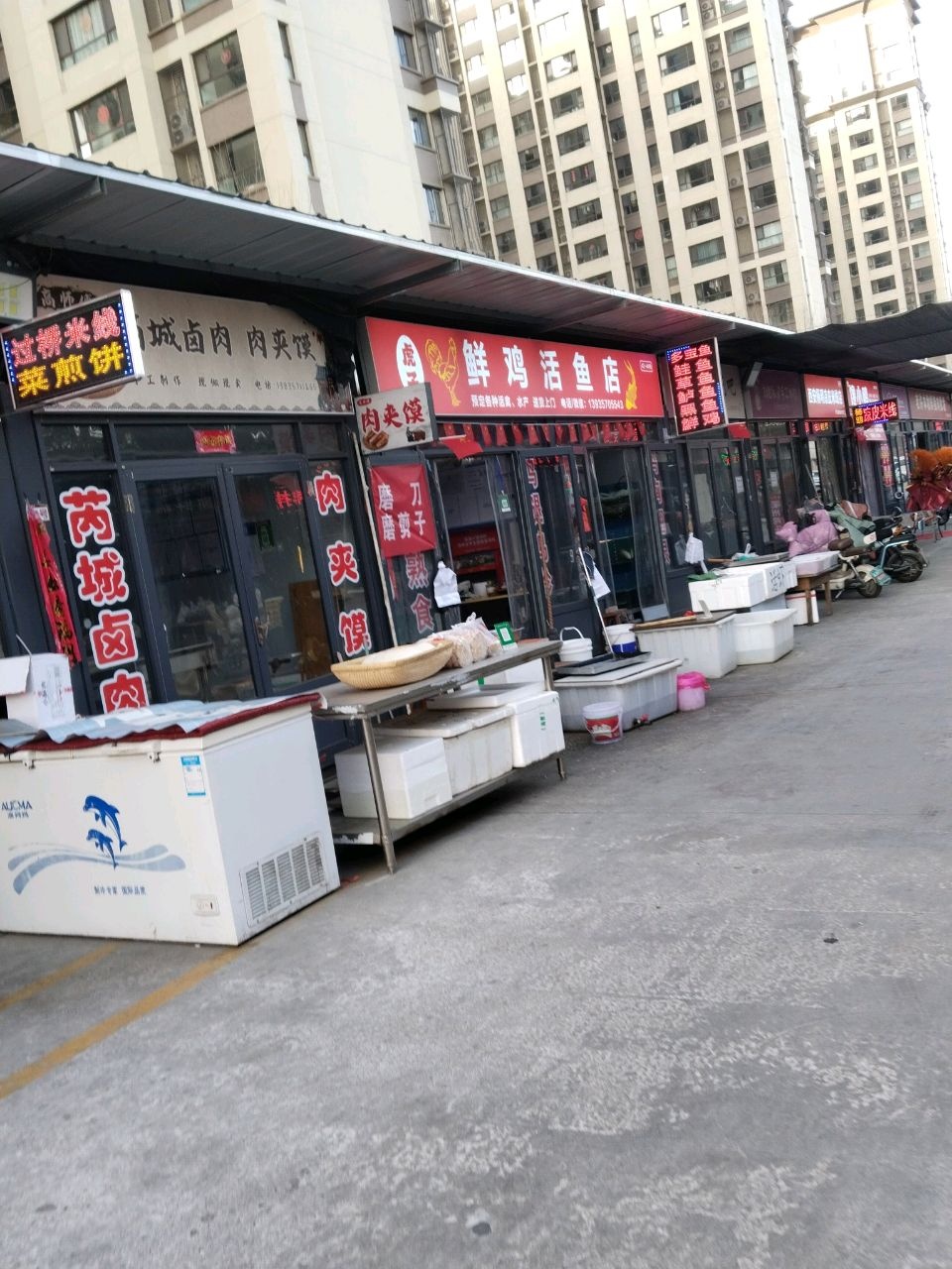 鲜鸡活鱼店