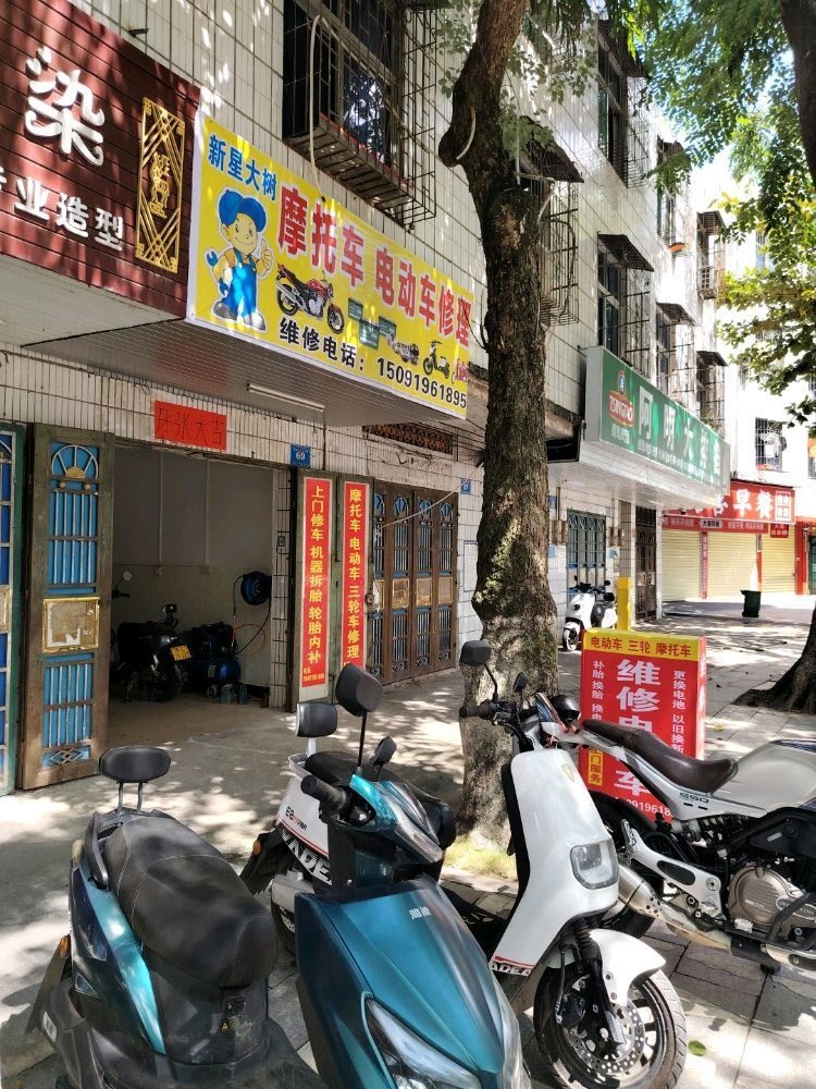新星大树摩托车电动车修理