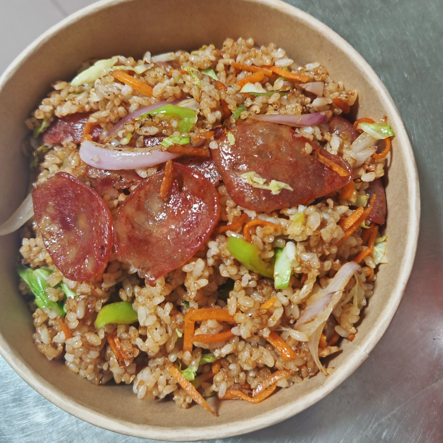 这是一家炒饭店铁板炒饭