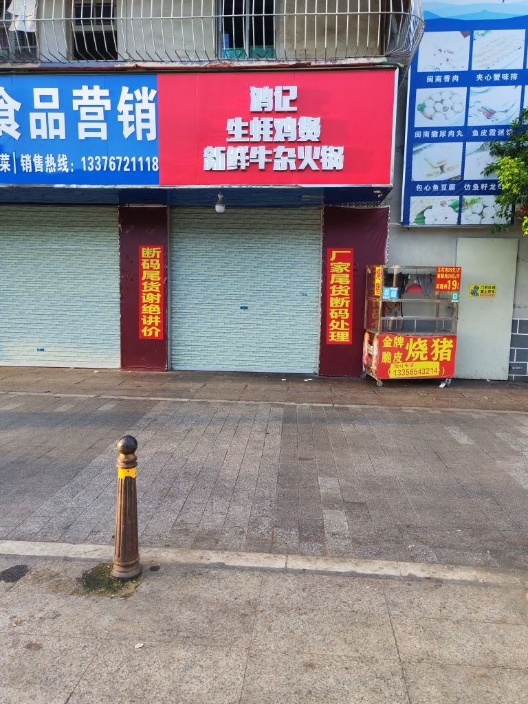 鸿记生蚝鸡煲新鲜牛杂火锅