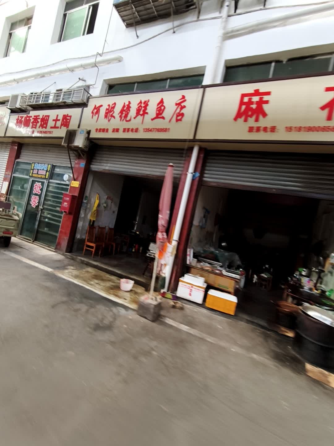 何眼镜鲜鱼店