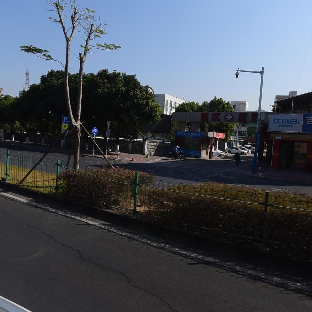 中山市南区医院地上停车场-出入口