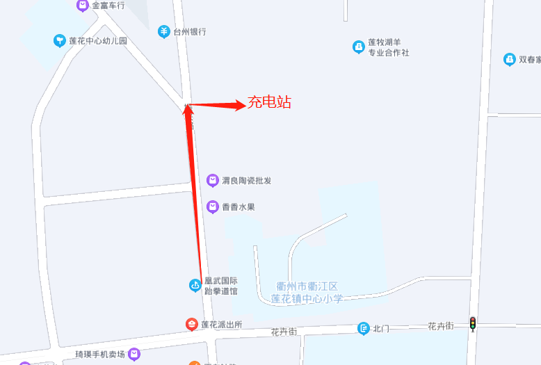 特来电充店站(衢州市荷四路停车场充电站)