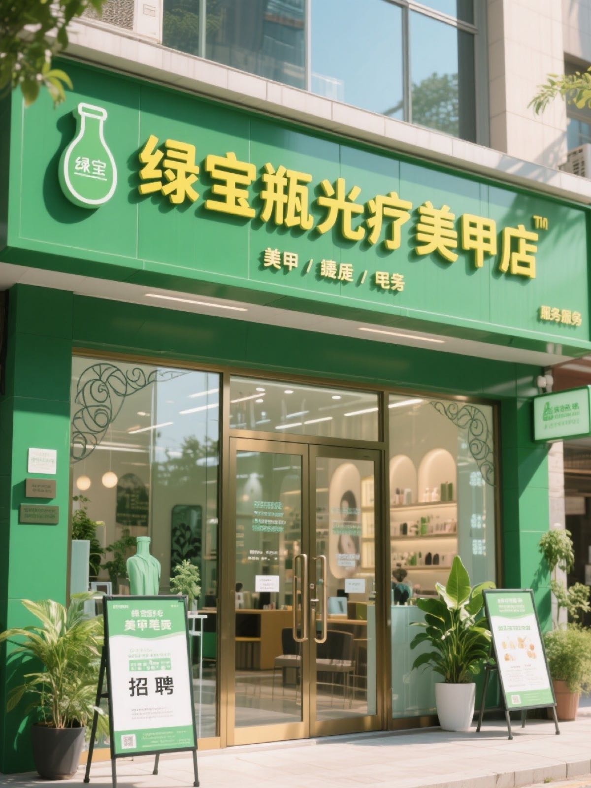 绿宝瓶光疗美甲店(新达城店)