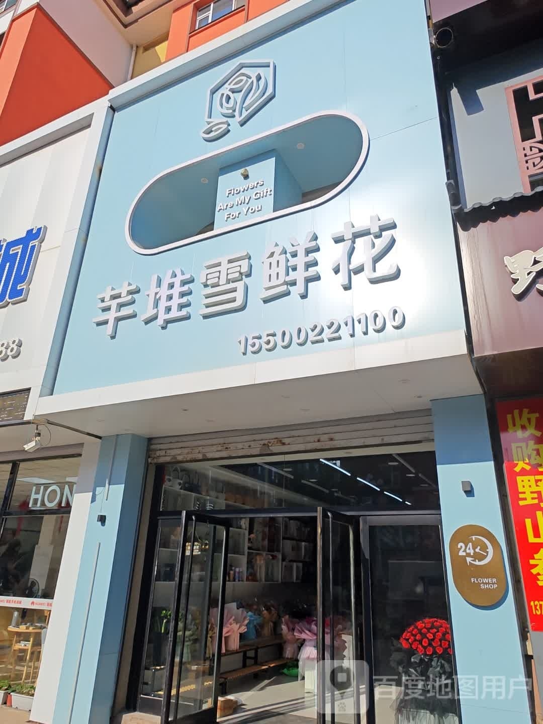 芊堆雪鲜花