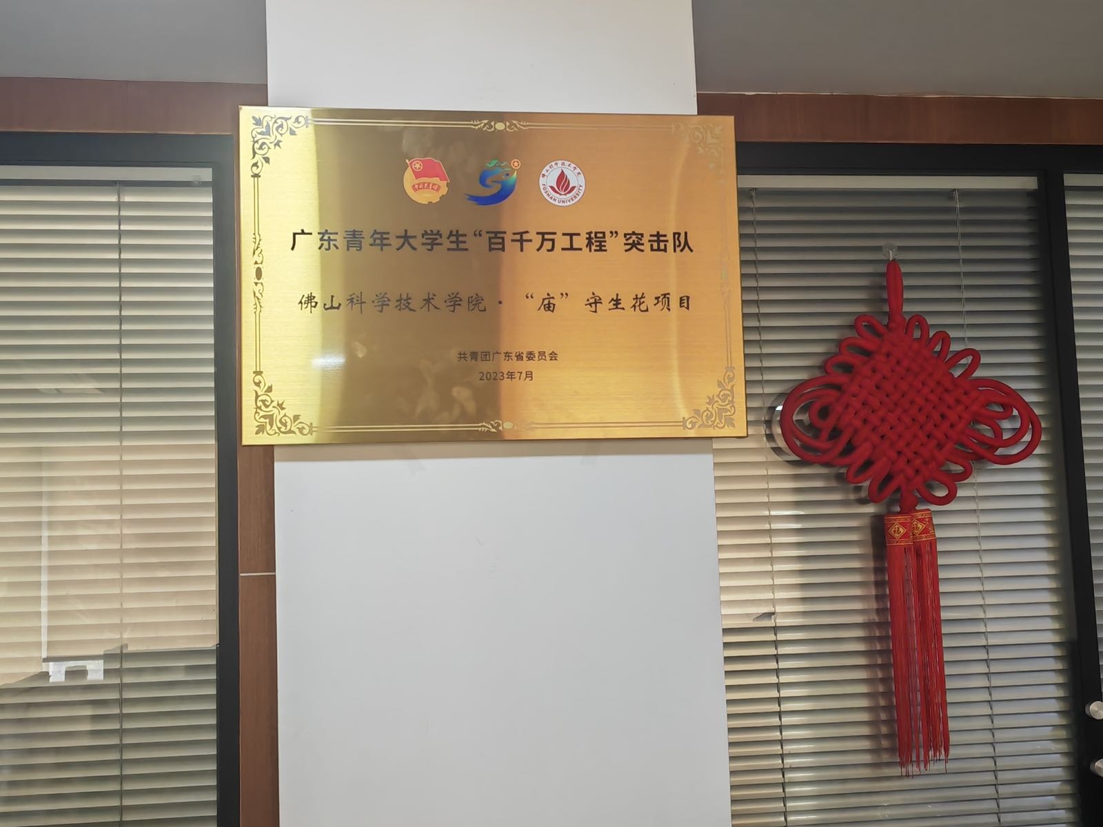 广东青年大学生百千万工程突击队佛山科学技术学院庙守生花项目