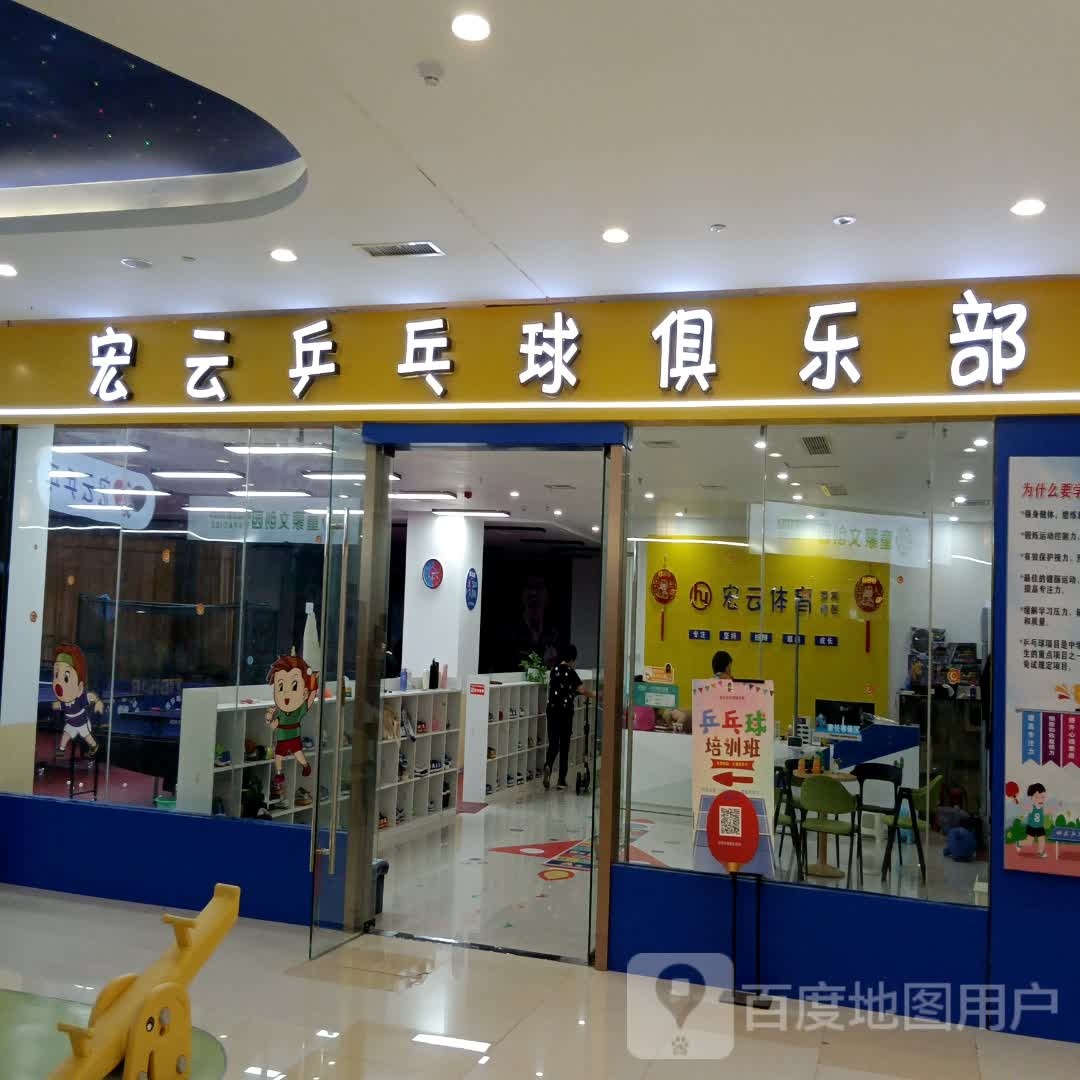 云穷丸树宏乒乓球俱乐部(宝龙城市广场店)