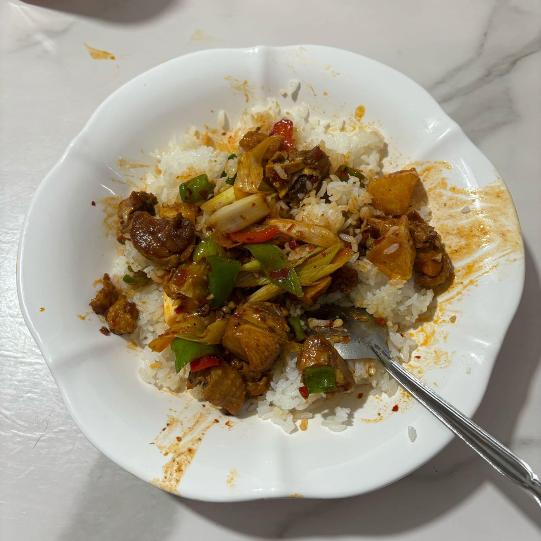 伊之清拌面大盘鸡