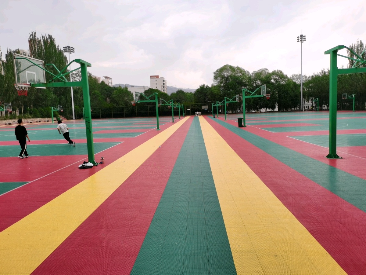 青海大学-塑料篮球场