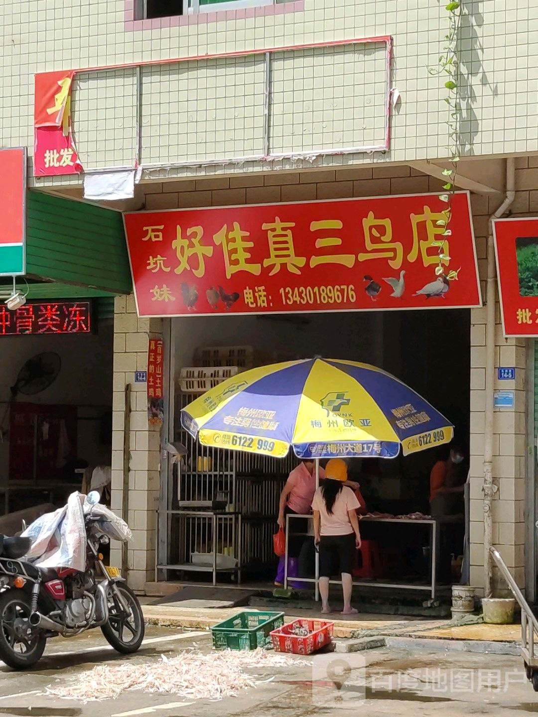 石坑妹好佳真三鸟店