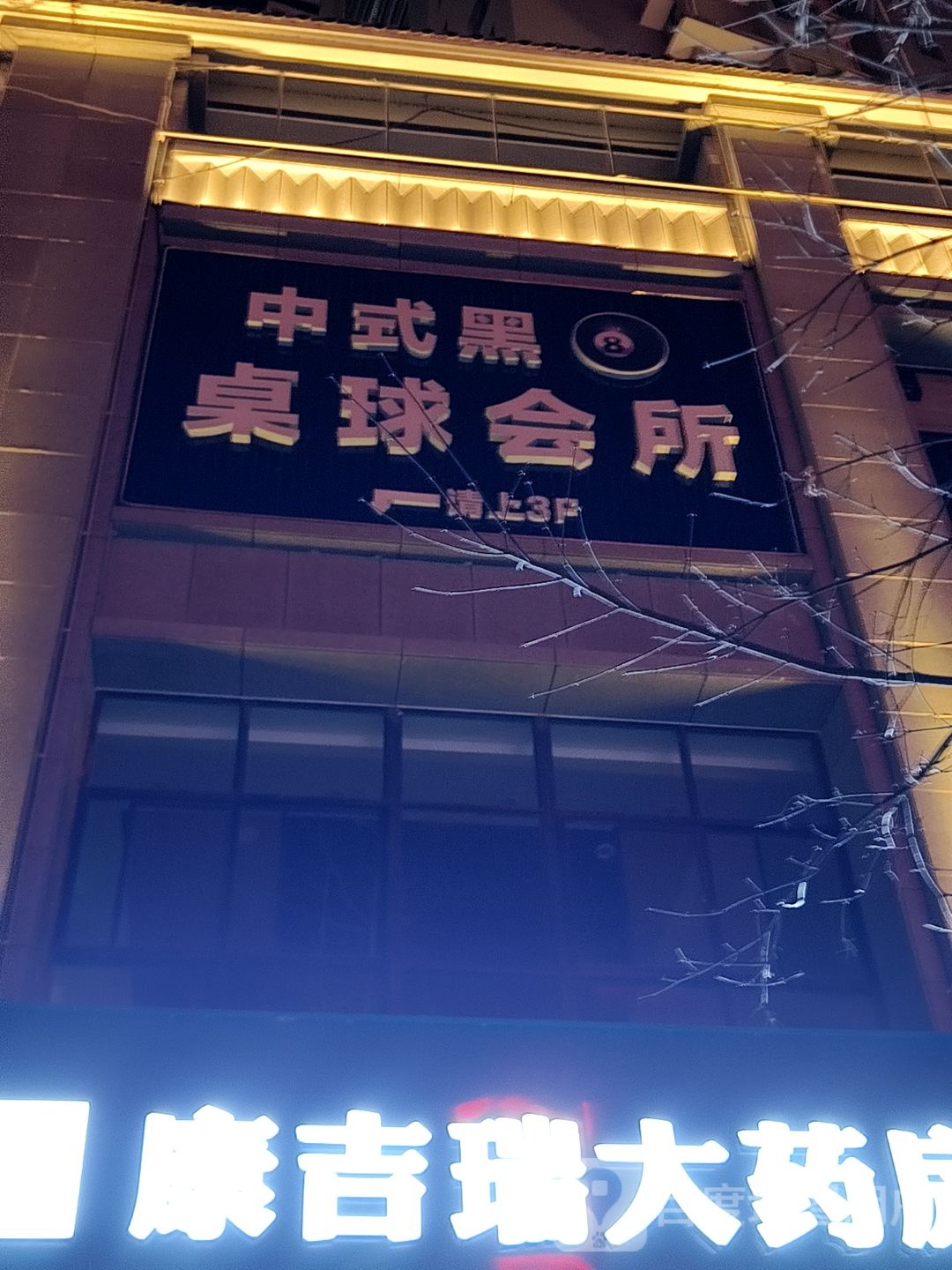 中式黑8桌球会所