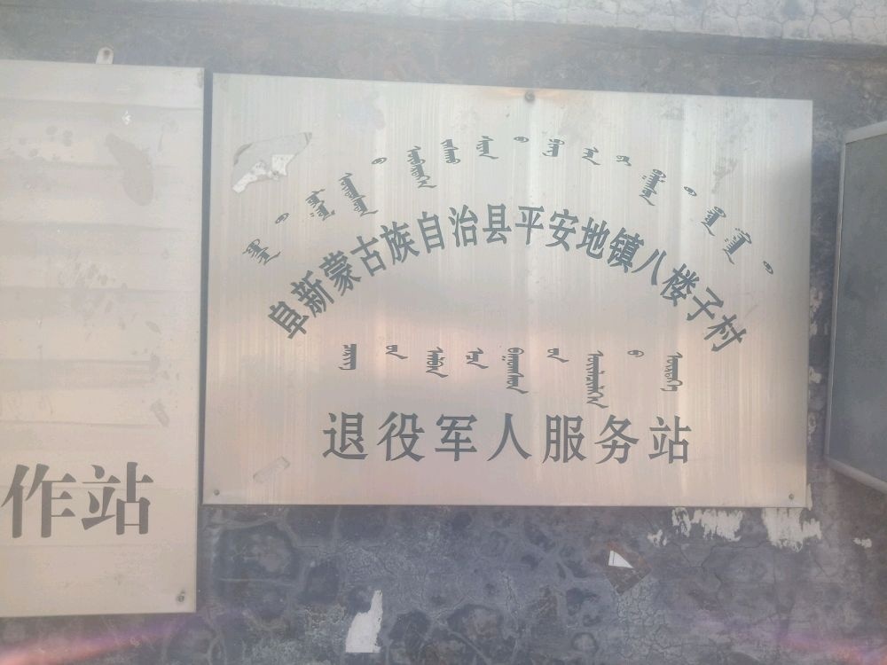 辽宁省阜新市阜新蒙古族自诒县平安地镇八楼子村退役军人服务站