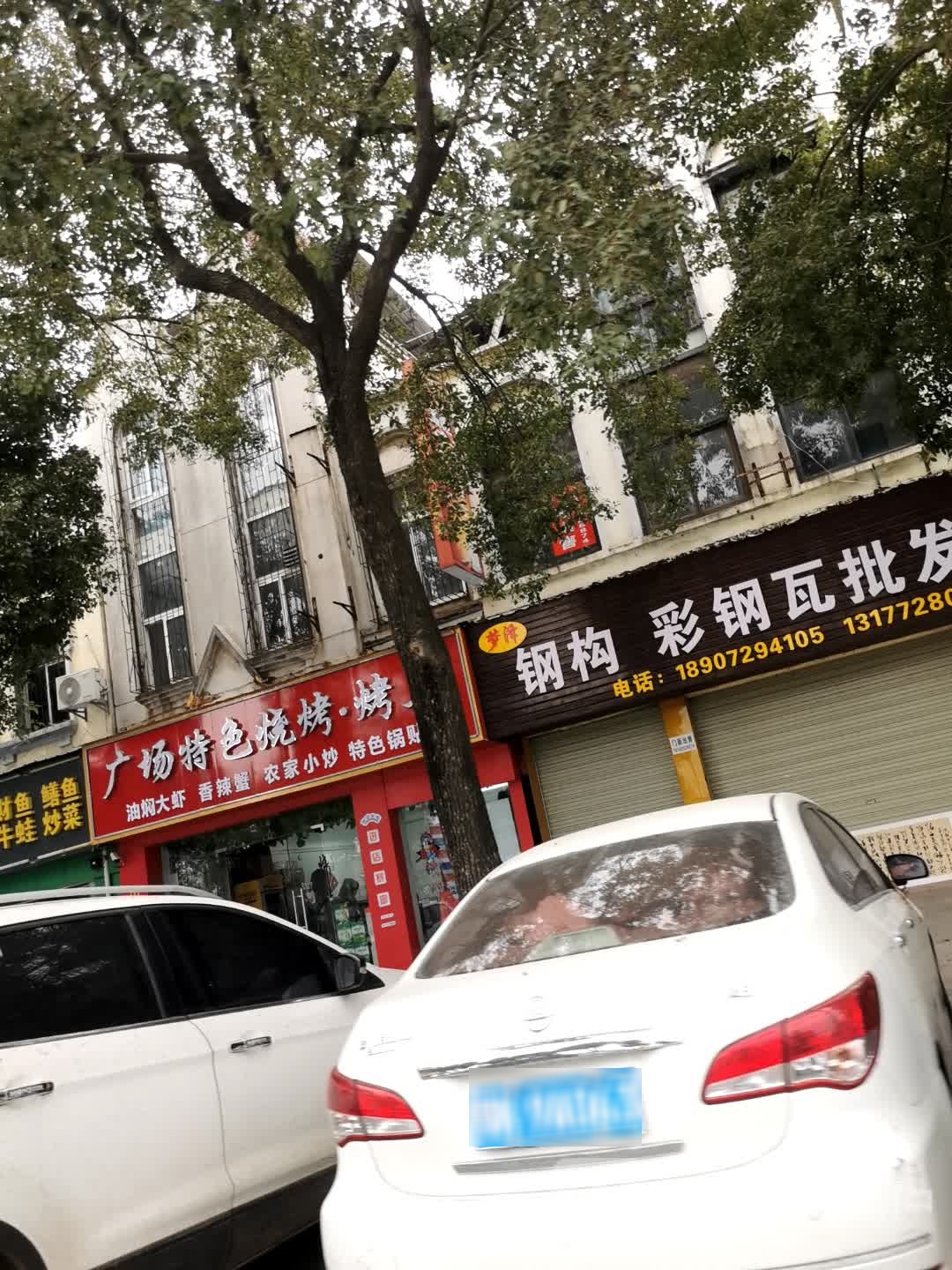 广场特色烧烤烤鱼