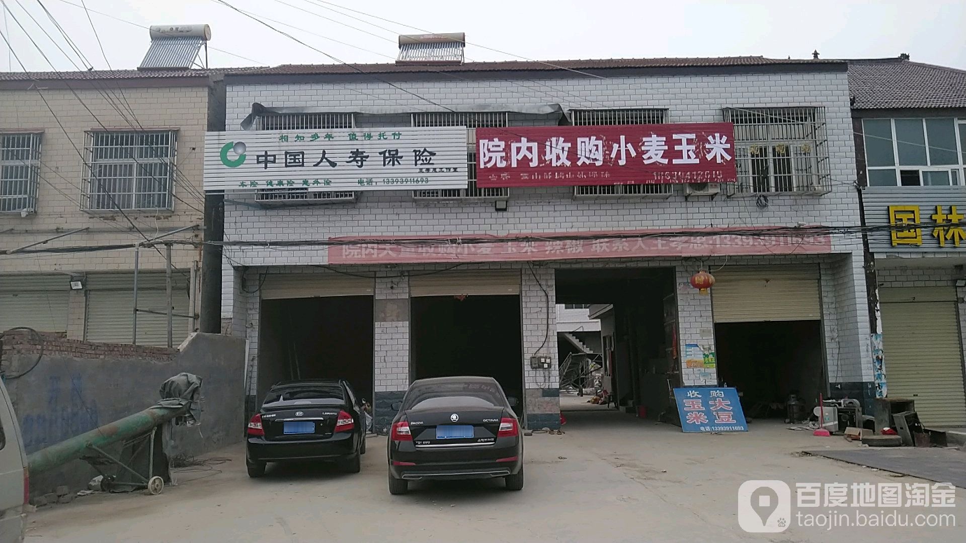 院内收购小麦玉米
