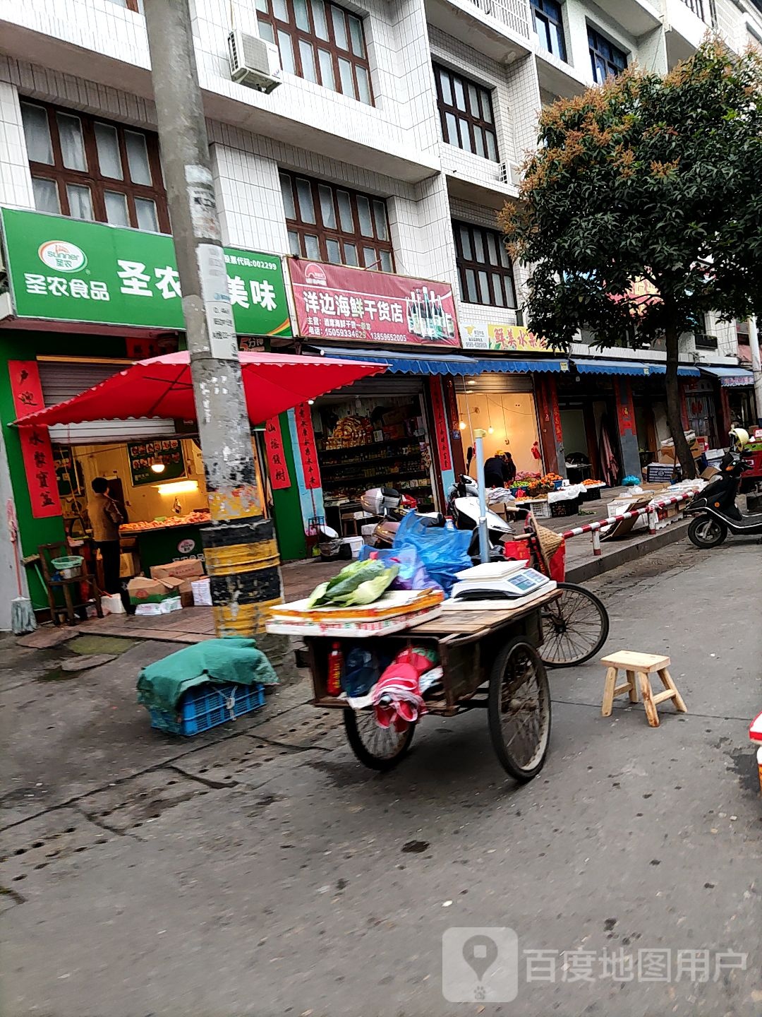 洋边海鲜干货店
