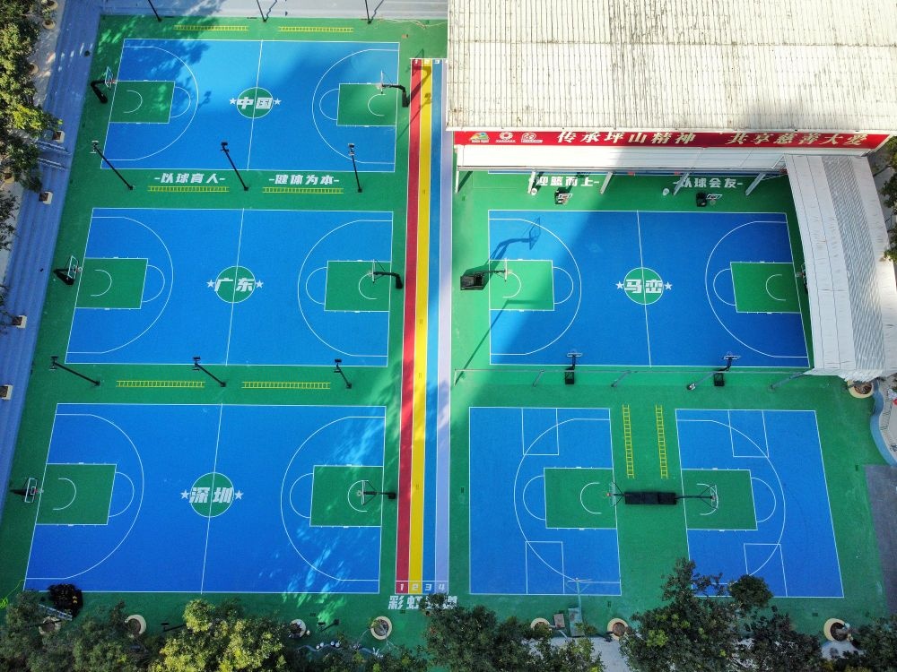 传球宝马峦篮球公园