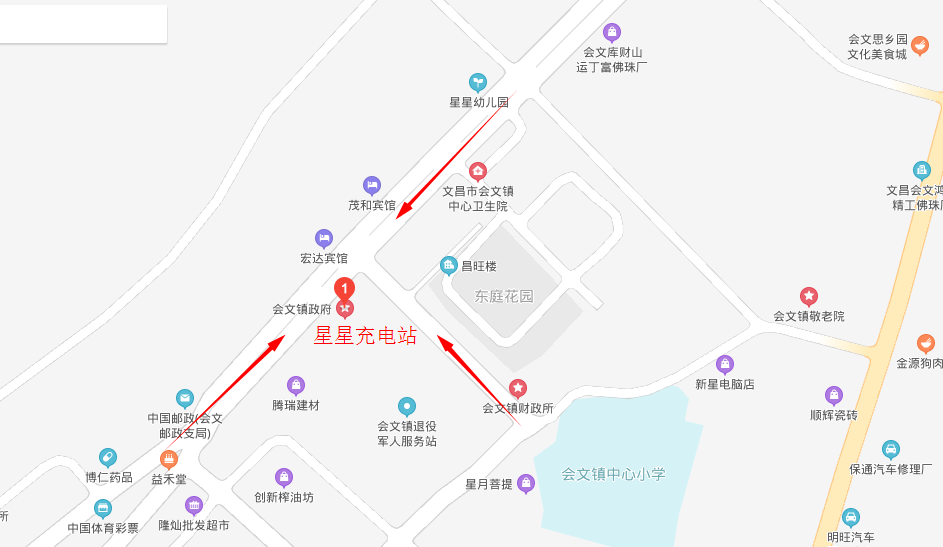 星星充电充电站(海南省文昌市会文镇政府站)