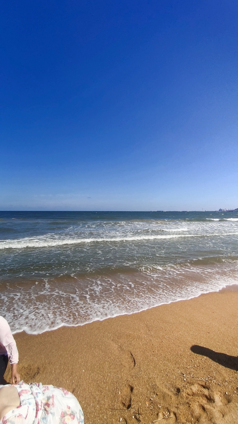 莱州黄金海岸金沙滩海水浴场