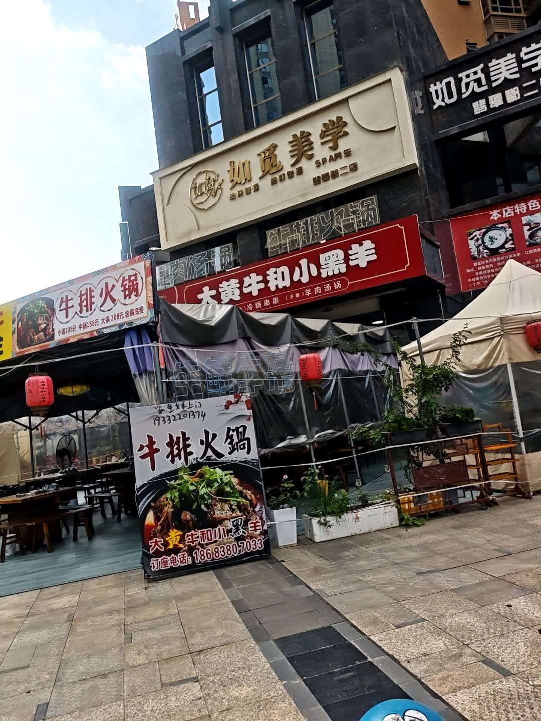 大黄牛小黑羊牛排火锅冷锅串串