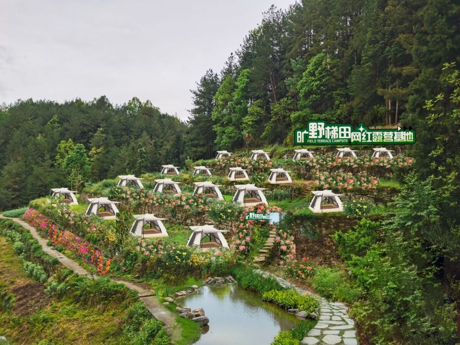 旷野梯田网红露营基地